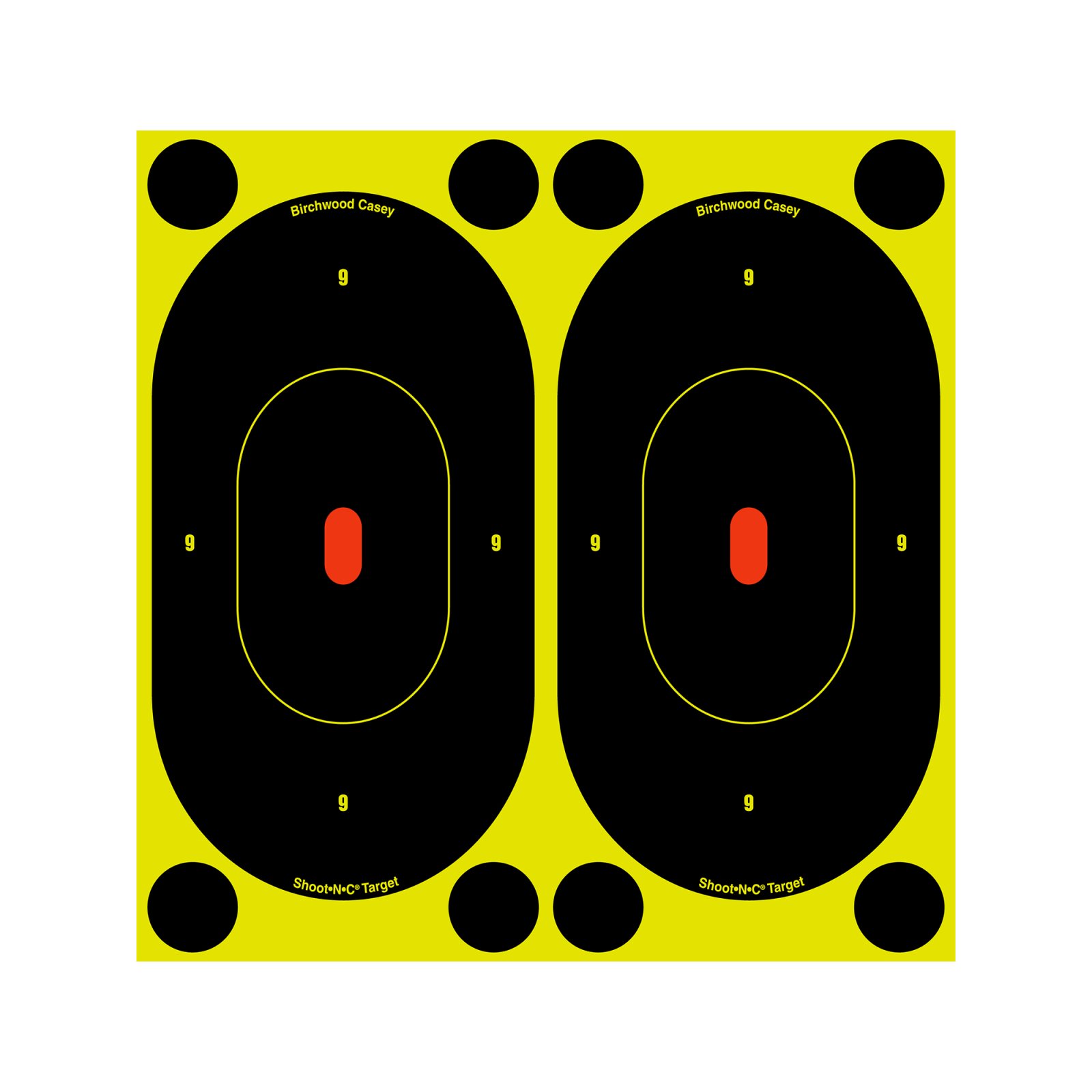 Birchwood Casey BC-34710 7 Inch Self-Adhesive Silhouette Target Pack