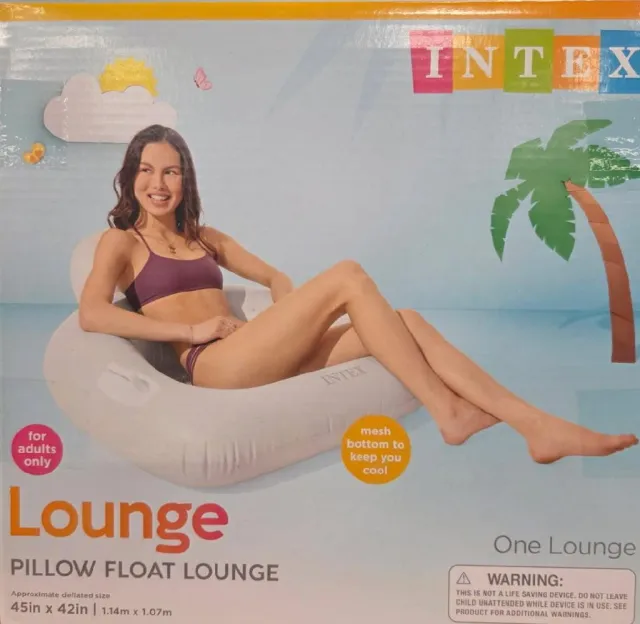 INTEX 56801EP 45In x 42In Pillow Float Lounge - INTEX
