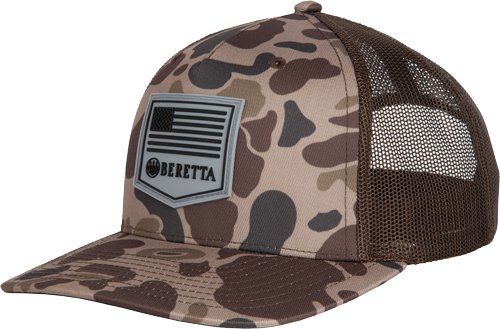 Beretta BC045T1675085W Trucker Cap Brown Duck Camo Mesh Back - Beretta