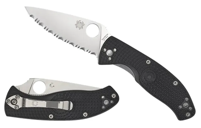 Spyderco C122PBK Tenacious Black FRN 3.5" SL-PL Knife