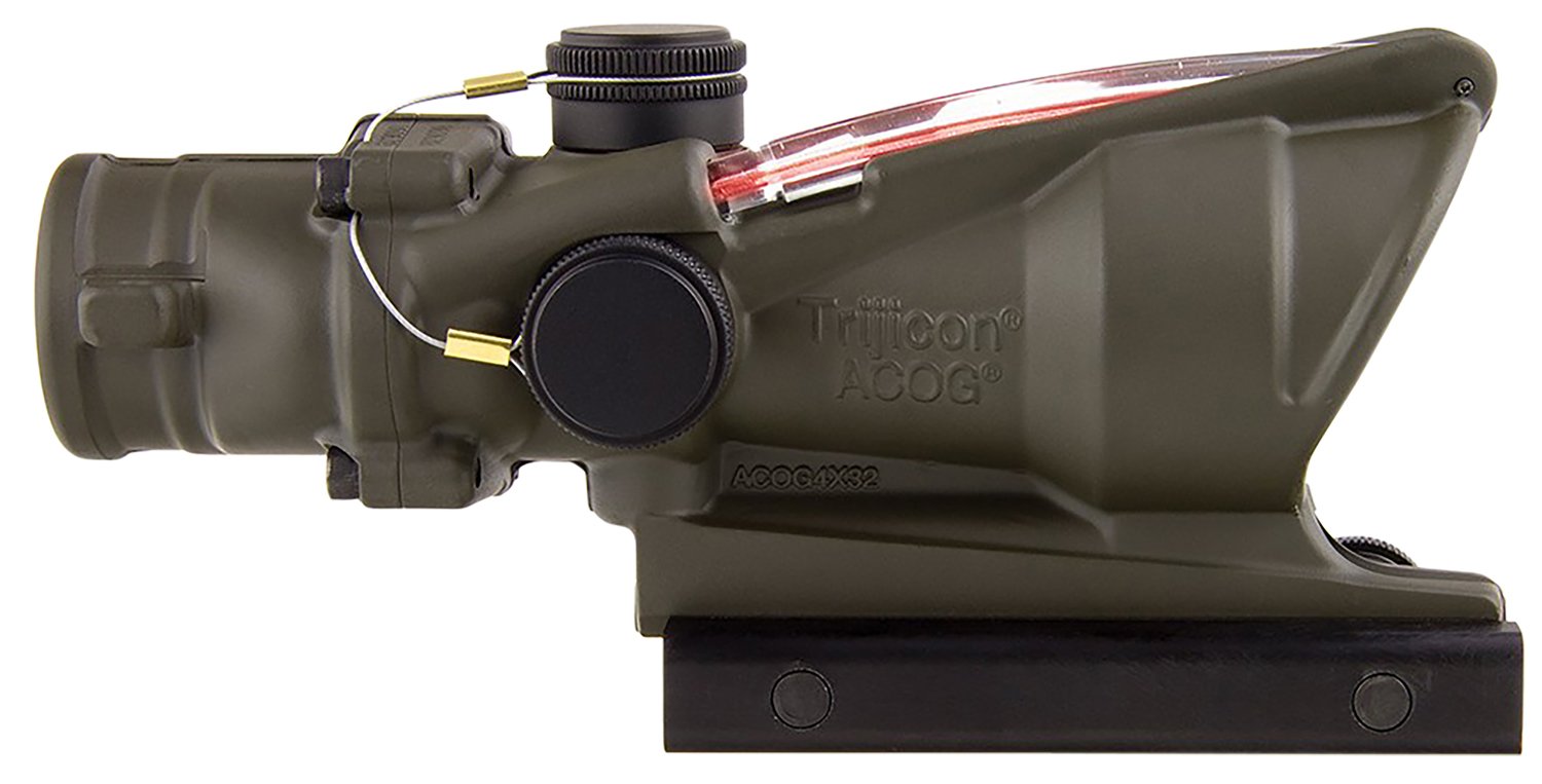 Trijicon 100309 ACOG 4x32mm OD Green Red Chevron .223/5.56 Riflescope - Trijicon - 32MM