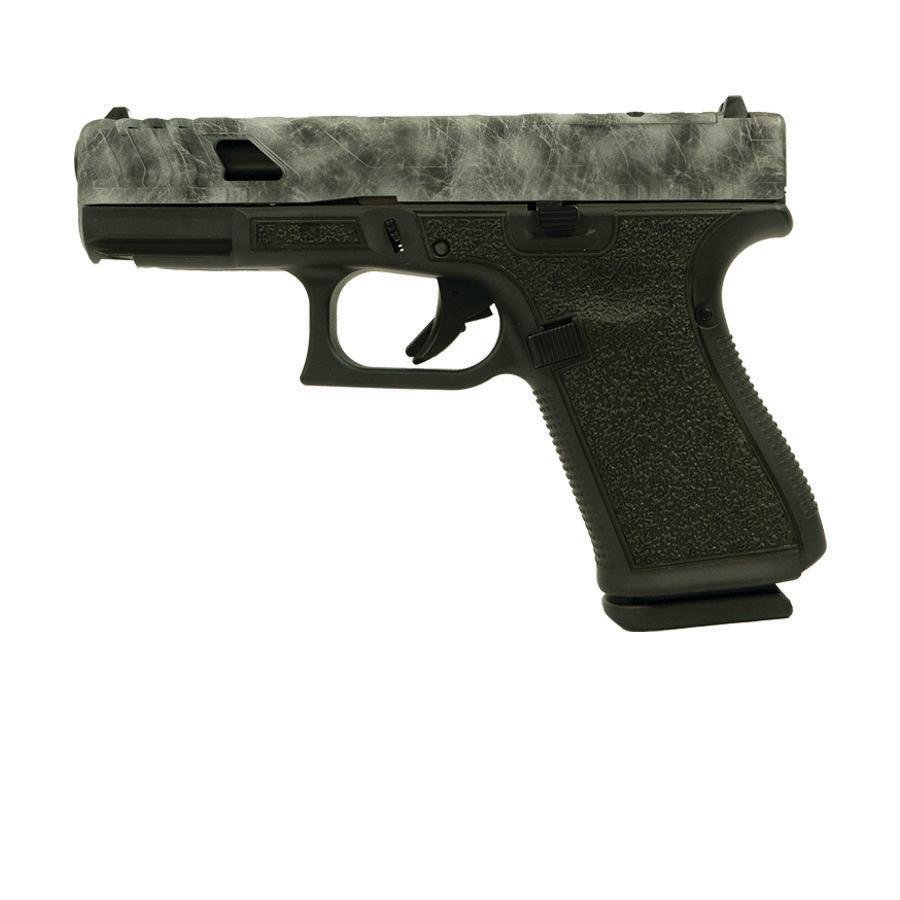 Glock V-Series Model 19 Marble Cerakote Handgun 9mm Luger 15rd Magazines (3) 4.02 Barrel LSR Stipple USA Made