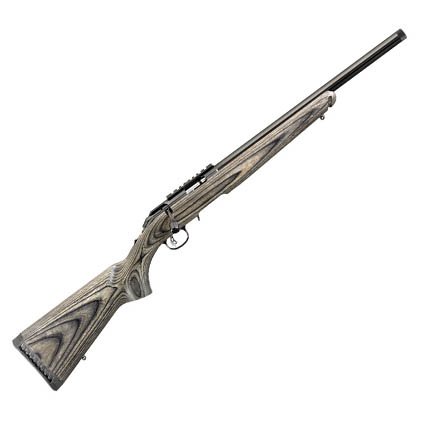 Ruger 8348 American Rimfire Target 22 LR, 18" Threaded Bull Barrel, Satin Blued Alloy Steel, Black Laminate Stock, 10-Round Capacity, Optics Ready - Ruger - 22 LR