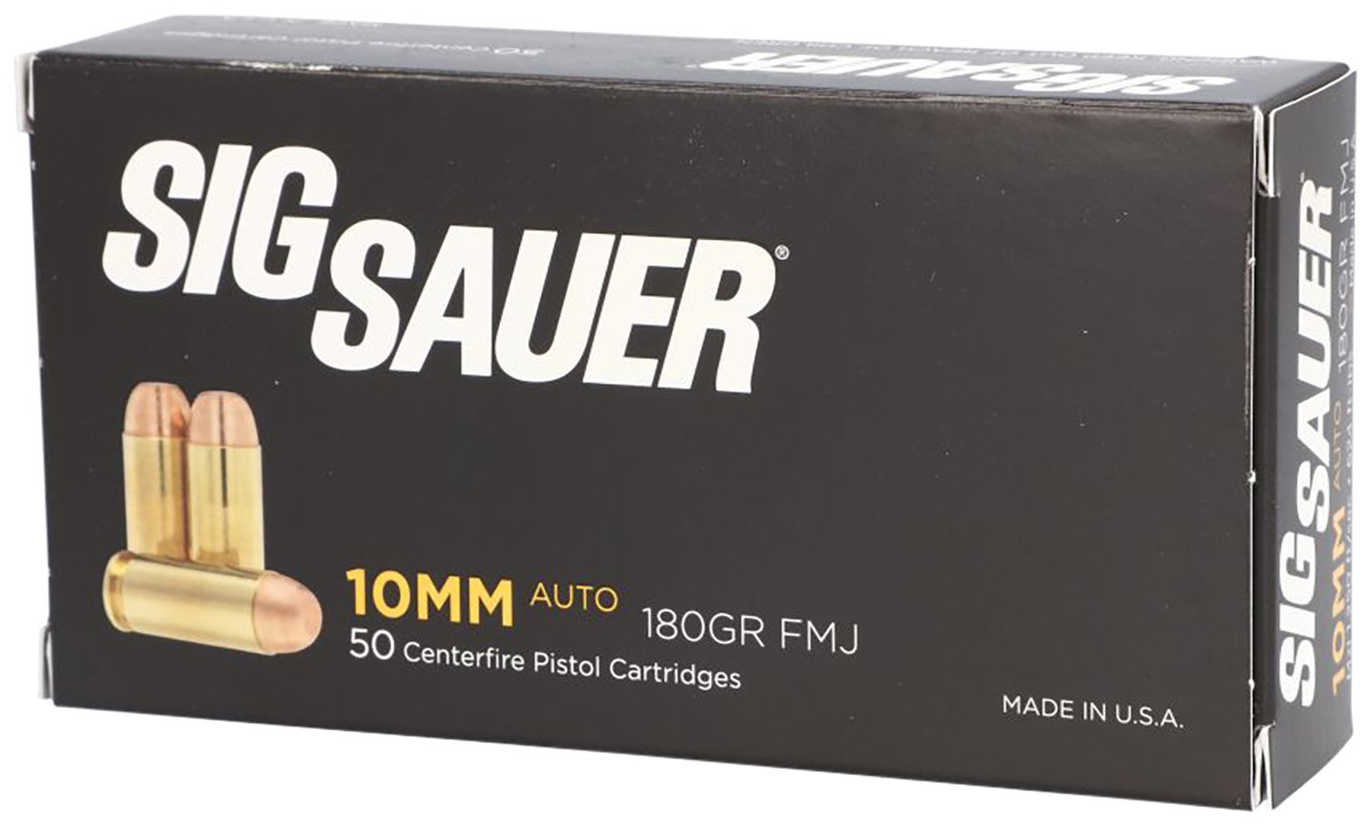 Sig Sauer E10MB150 Elite Ball 10mm Auto 180 gr FMJ 1250 fps