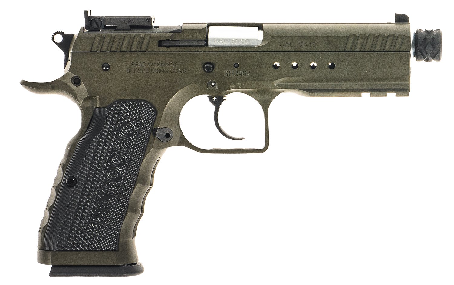 Tanfoglio TFTACPRO9G Tactical Pro 9mm 4.9" 17/20RD Steel Threaded