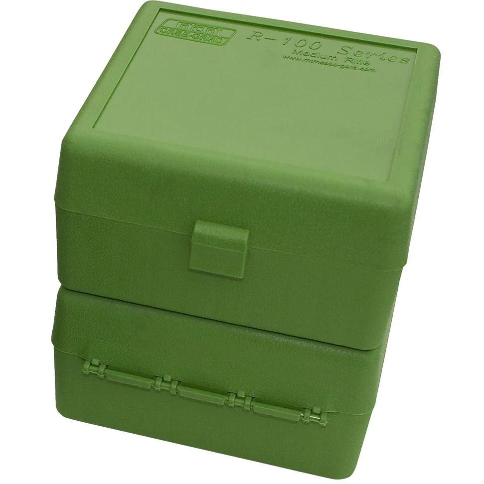 Buy MTM Molded Products RM-100-10 Ammo Box Green 100 Round Capacity online