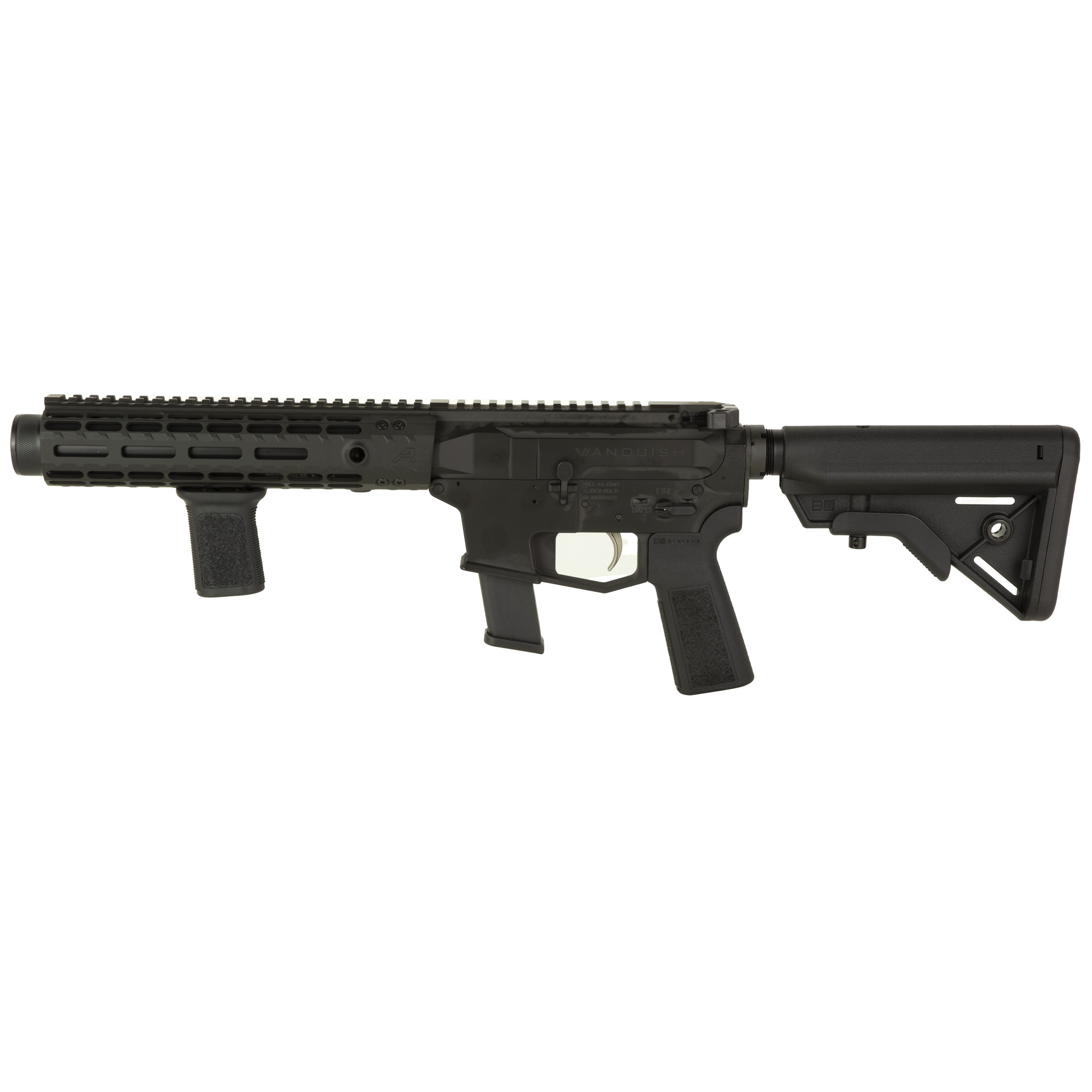 Angstadt Arms AAVAN09R01 Vanquish-9 9MM 10.5" SBR, Suppressed, Black