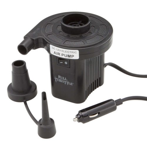 Full Throttle Compact 12V Air Pump - Black