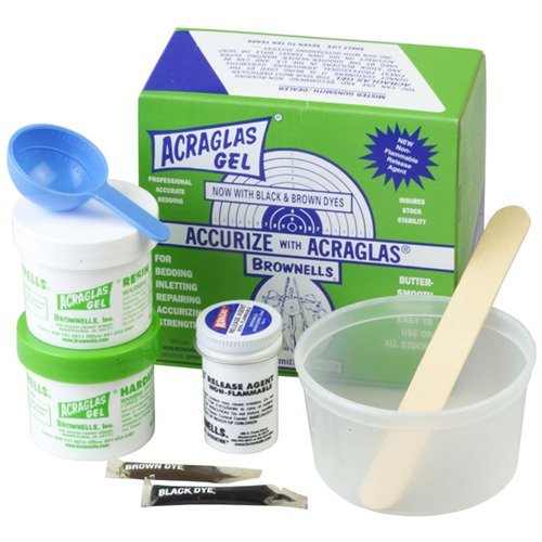 Brownells Acraglas Gel, Dual Gun Bedding Kit - Brownells