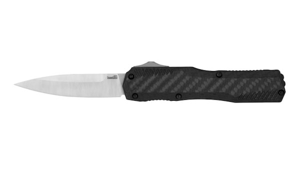 Kershaw Livewire 9000CF Carbon Fiber 3.35" Auto Stonewash Knife