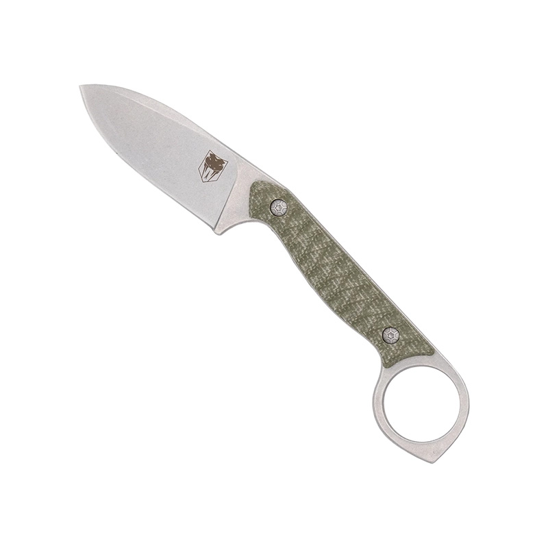 CobraTec CTWLTODG Wolfteeth 2.75" Steel EDC Knife G10 Handle OD Green