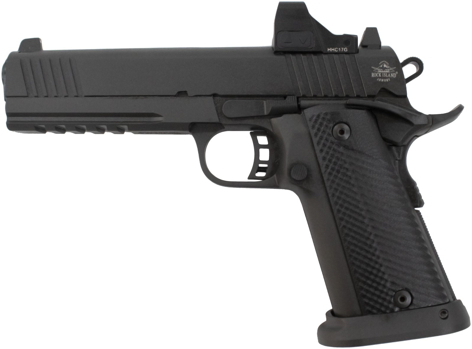 Armscor 51400 1911 Rock 9mm 17+1 RMSc Optic Black Parkerized 5"