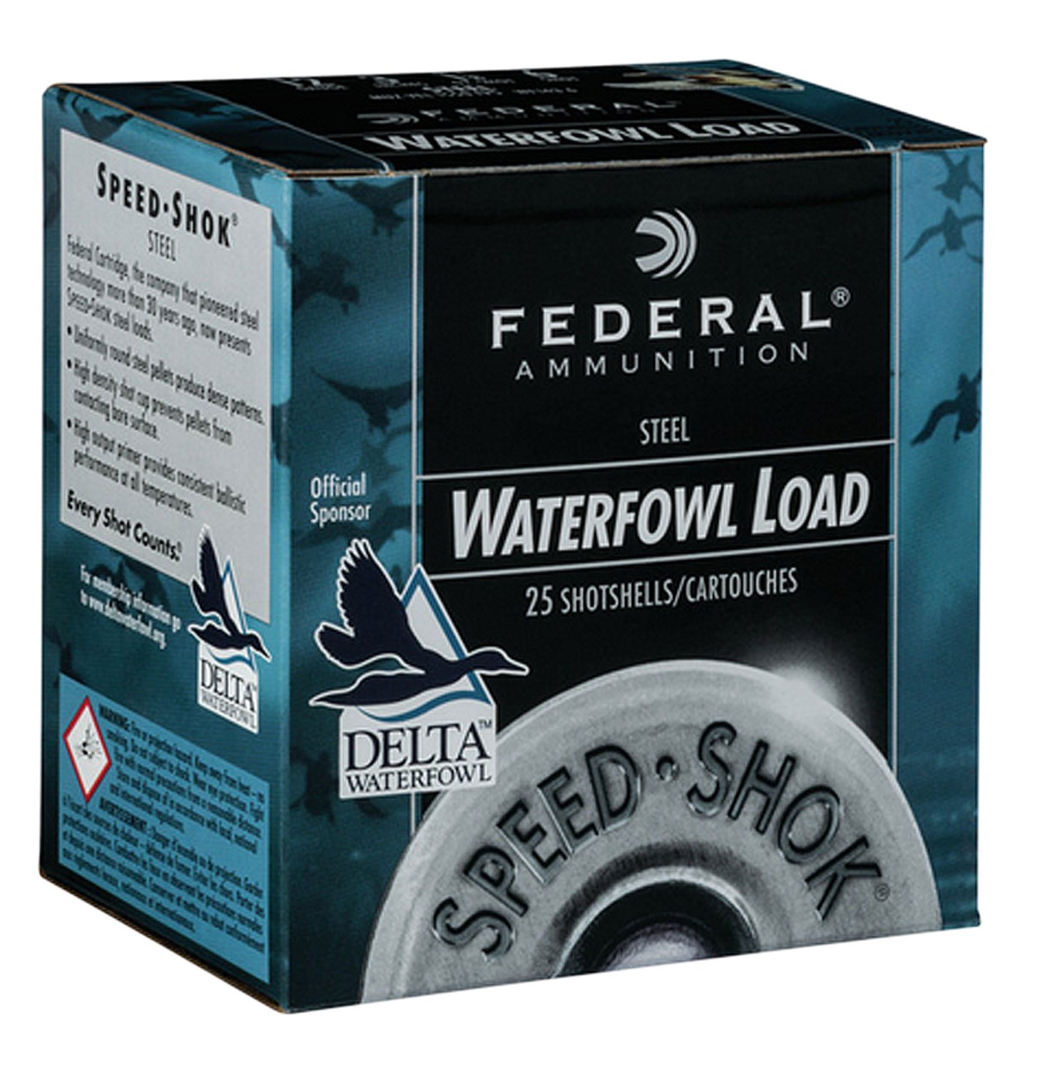Federal Speed-Shok 12 Gauge, 2.75", BB Shot, 1 1/8 oz, 25 Rounds, High-Performance, Lead-Free Primer, WF145BB - Federal Premium Ammunition - 12 Gauge