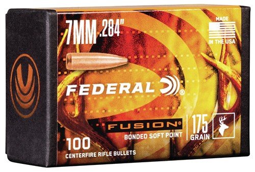 Federal FB284F4 Fusion 7mm .284 175gr Soft Point Bullets 100/Box - Federal Premium Ammunition - 7mm