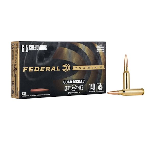 Federal GM65CRDOTM1 Gold Medal Centerfire Rifle 6.5Creedmoor 140gr Open... - Federal Premium Ammunition - OPEN TIP MATCH