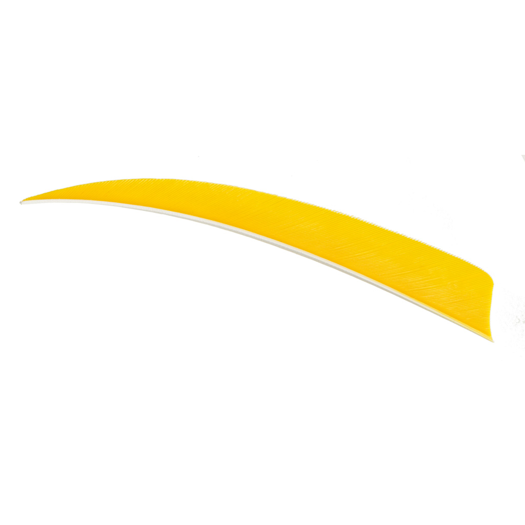 Trueflight 11604 Shield Cut Feathers Yellow 4" RW 100 Pack
