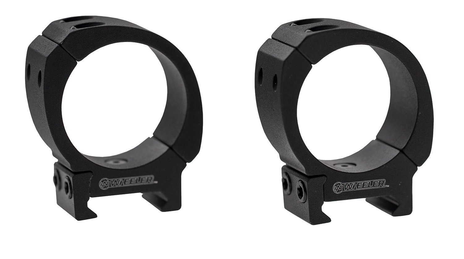 Wheeler 1133747 Delta Sporter Bi-Weaver 1" Low Scope Rings Black - Wheeler - 1"