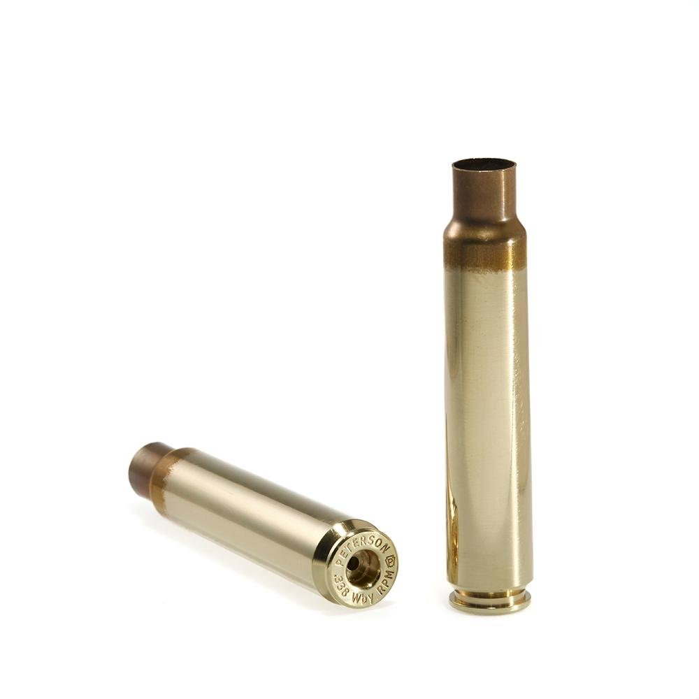 Peterson Unprimed Rifle Brass 338 Weatherby RPM - 50/ct
