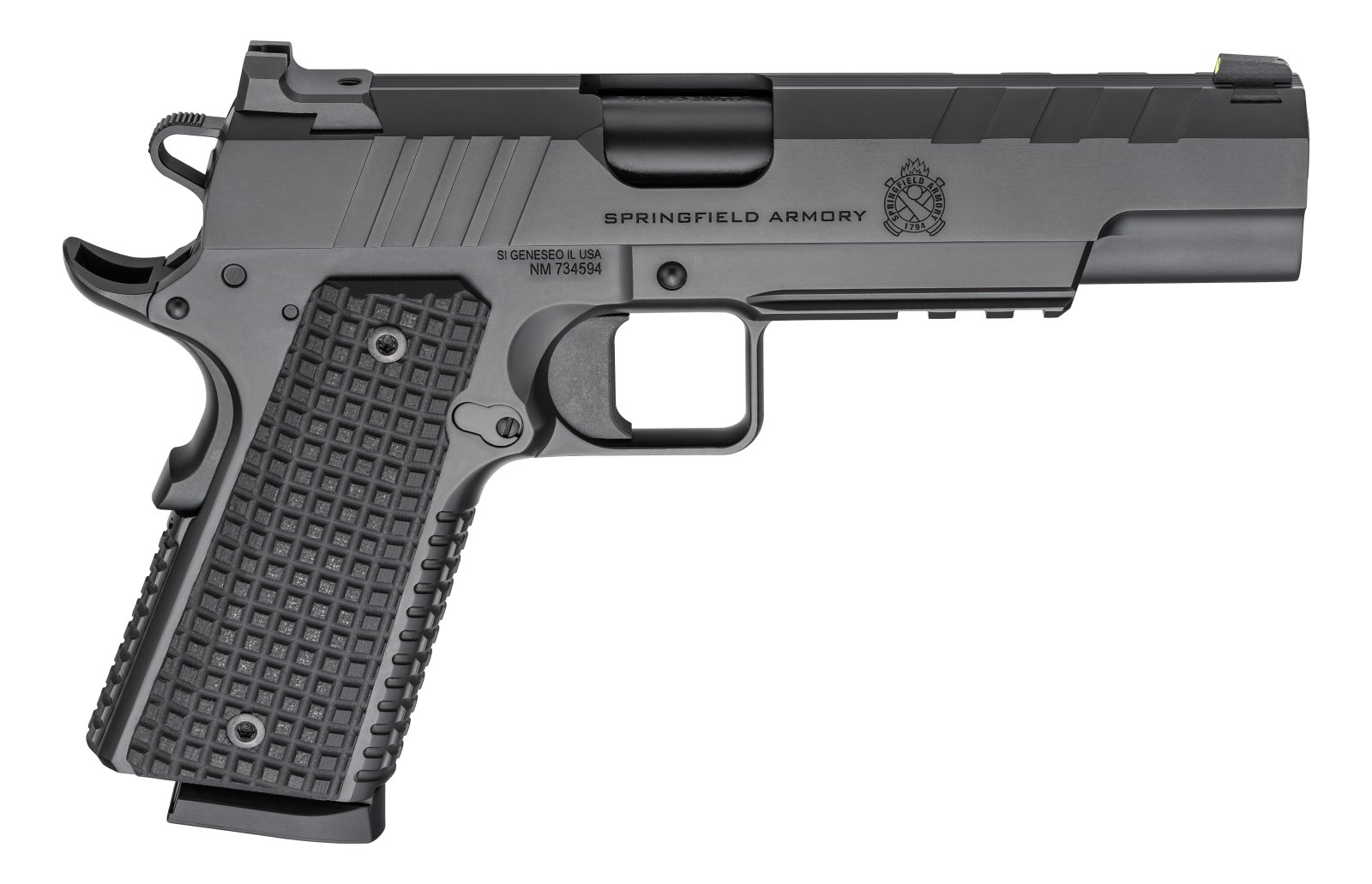 Springfield PX9230L 1911 Emissary .45ACP 5" Blued Slide G10 Grips 8rd - Springfield Armory - 45 ACP