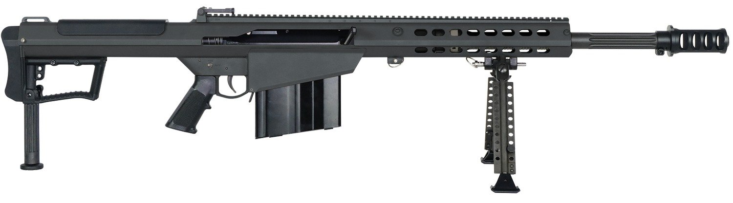 Buy Barrett 20183 M107A1 50 BMG 10+1 20" Fluted Barrel, Picatinny Rail Receiver, M-LOK Handguard, QD BiPod Forend, Black Polymer Grip online