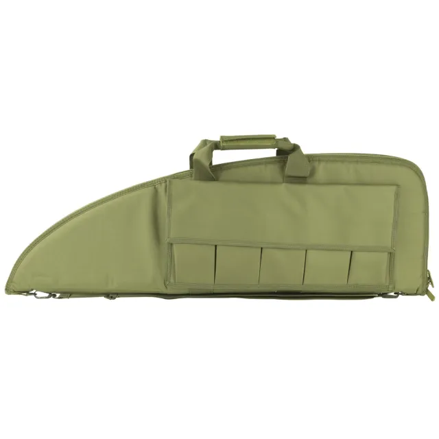 NcStar CVG2907-36 Rifle Case, Green Nylon, 36", 5 Mag Pouches, Extra Wide - NcSTAR