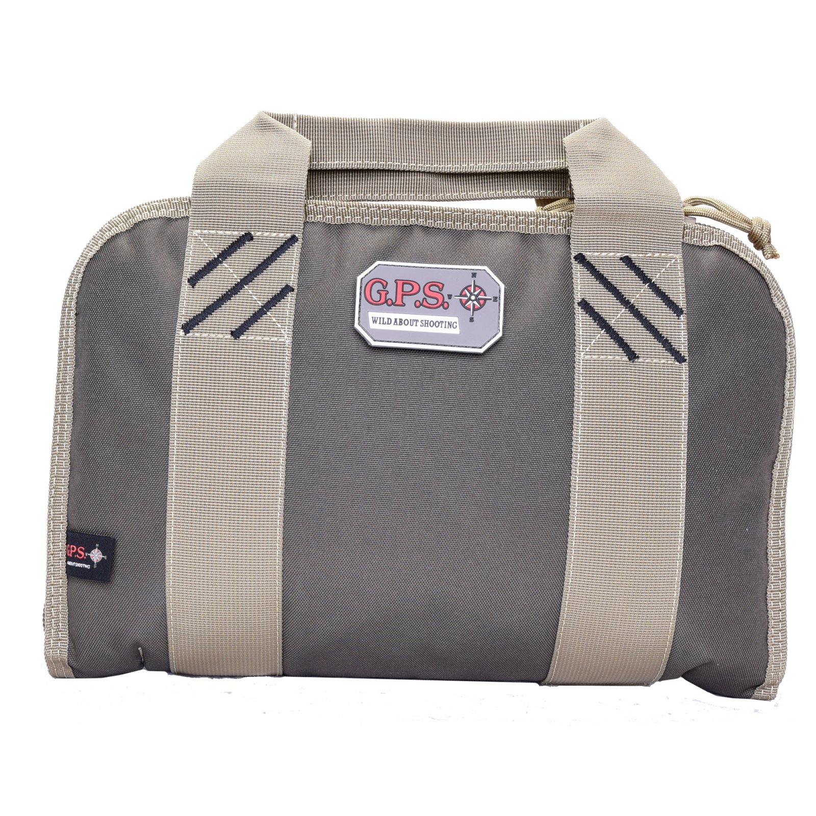 G Outdoors GPS-1308PCRK Double Pistol Case Green/Khaki Nylon Lockable