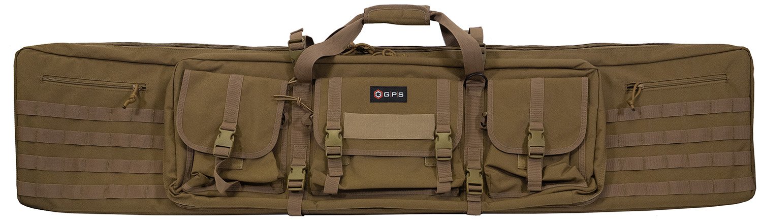 GPS DRC55FDE Double Rifle Case 55" Flat Dark Earth 600D Polyester