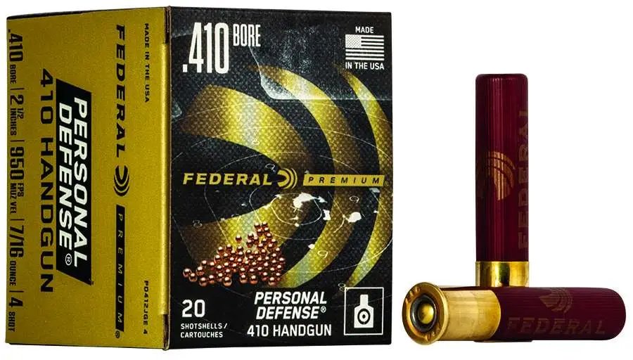 Federal PD412JGE4 410 Gauge 2.5 in 4 Shot 7/16 oz 950 fps 20 Rounds