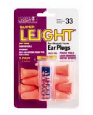 Howard LEIGHT PRE-SHAPED EARPLUGS 6PK OF  5PR WITH CARRYING CASE IN BOX