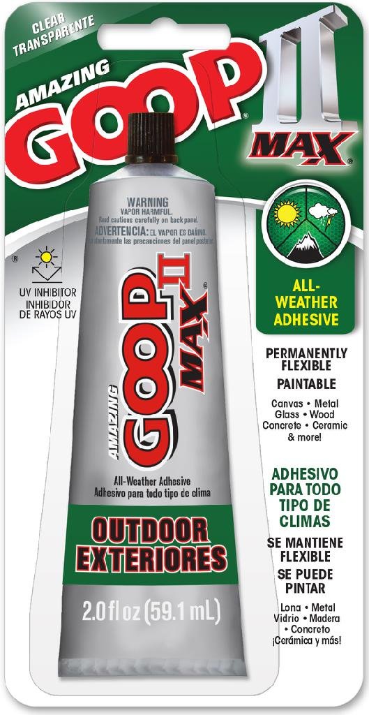 ECLECTIC 801400 AMAZING GOOP II MAX 2oz Tube Clear Waterproof
