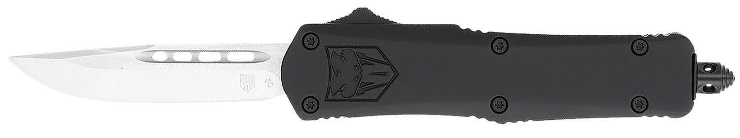 CobraTec SBFS-3DNS Small OTF Knife 2.75" D2 Steel Drop Blade Black