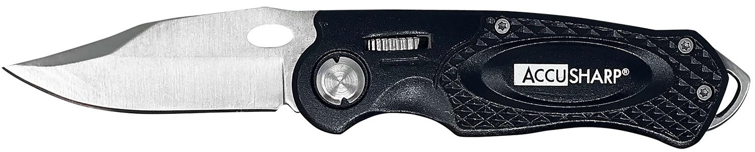 AccuSharp 703C Knife 3 in Stainless Steel Blade Black Aluminum Handle - FPI