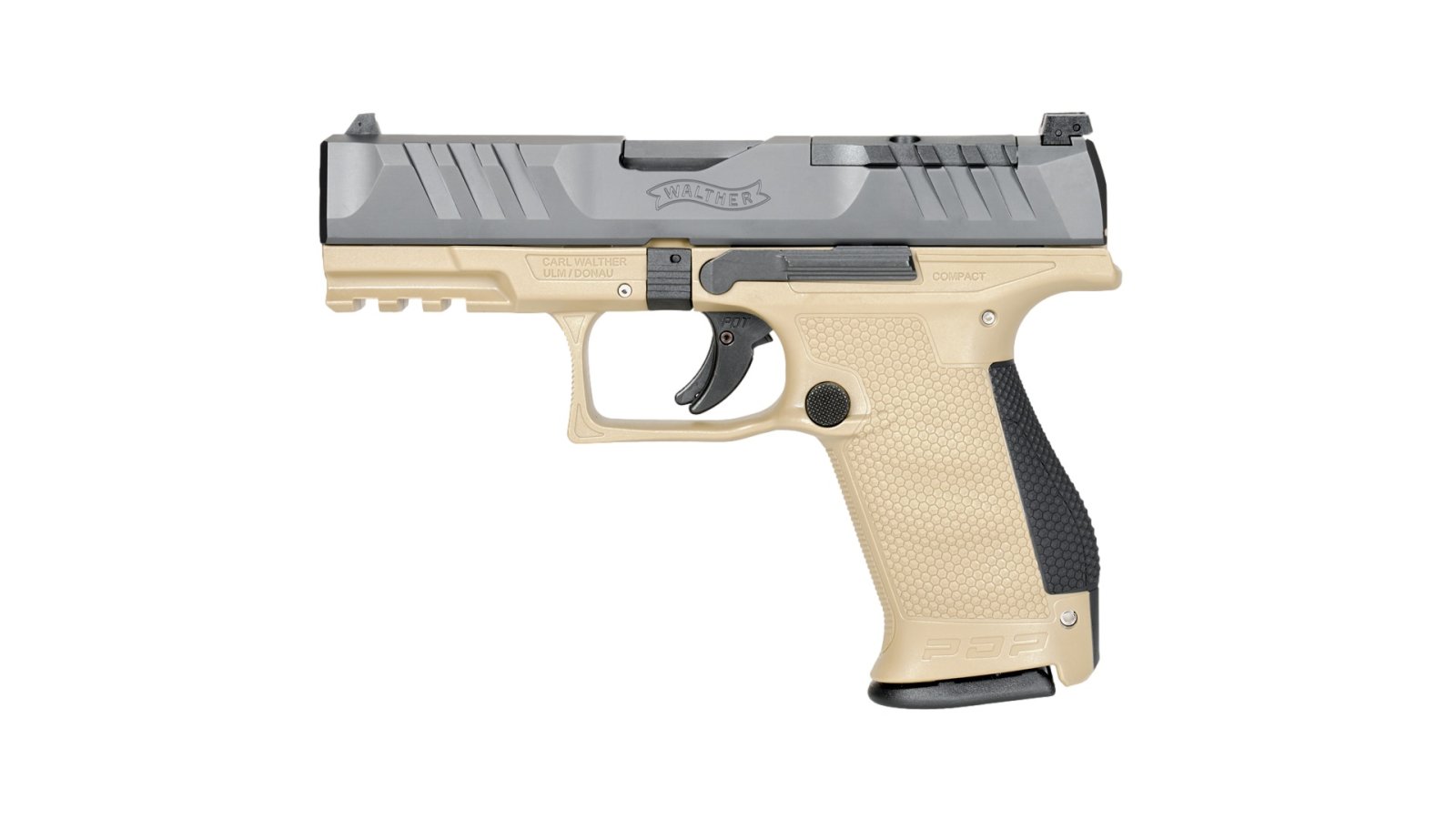 Walther 2871939 PDP Compact 9mm 4" Matte Black Semi-Auto Pistol - Walther - 9MM