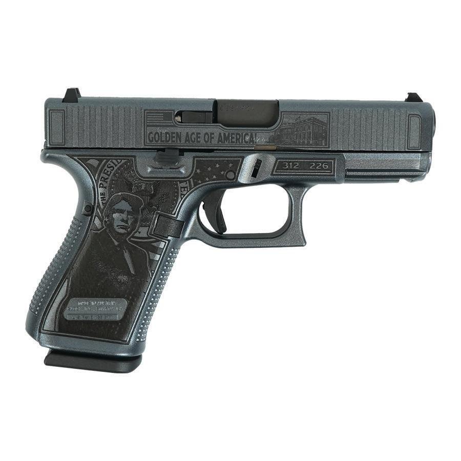 Glock G19 Gen 5 Custom Trump 47th Handgun 9mm Luger 15rd Magazines (3) 4.02 Barrel Austria