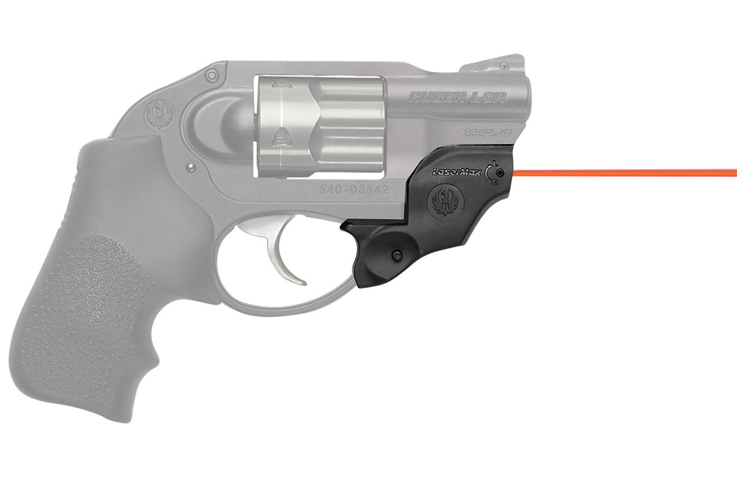LaserMax CFLCR Ruger LCR/LCRX Red Laser Sight 650nM 5mW Black - LaserMax - 0.63" AT 20 YARDS