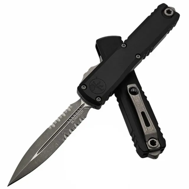 Microtech Ultratech G3 ZBP 3.55 In D/E PS Apocalyptic Black AL Handle
