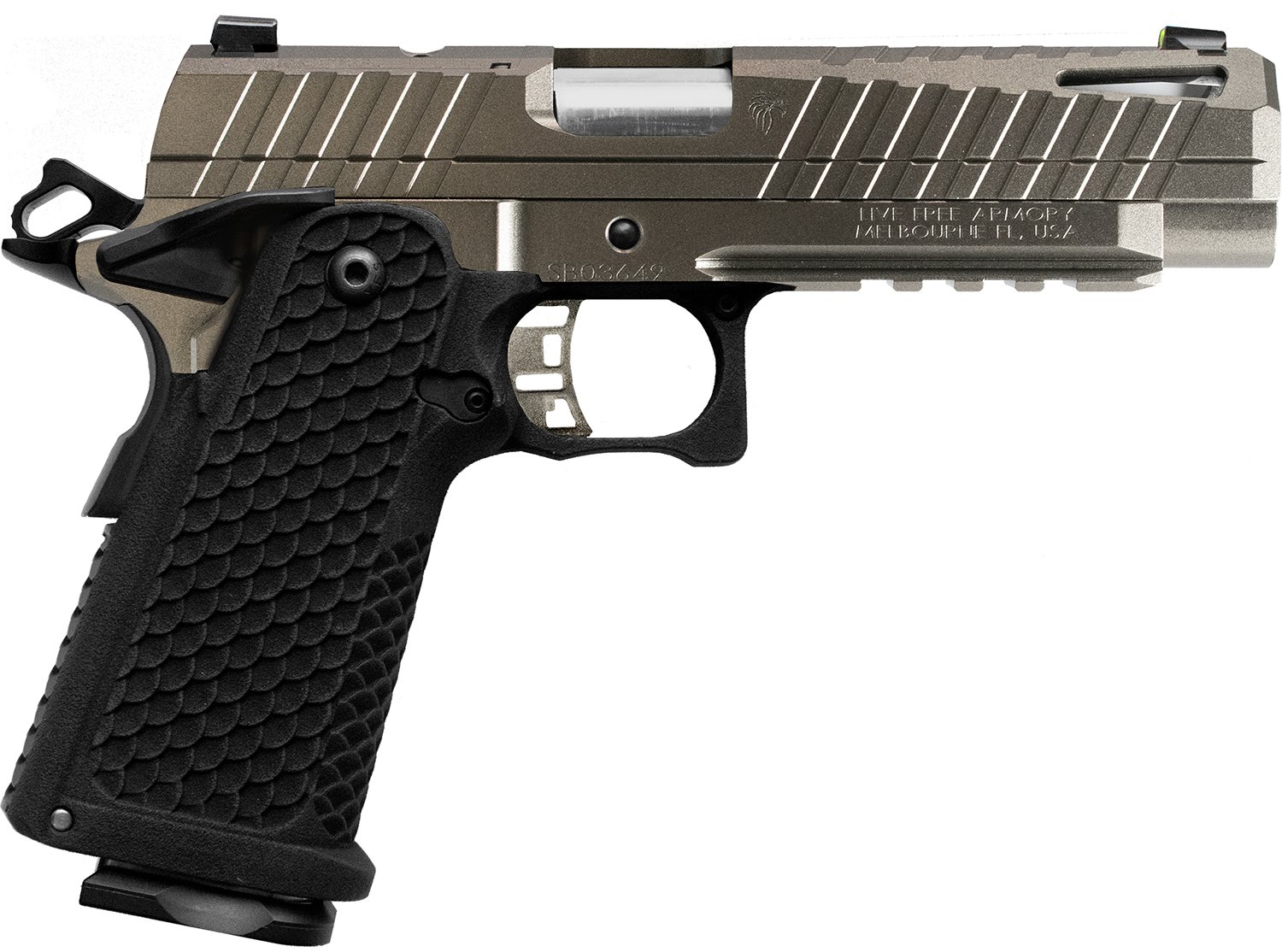 LFA LFAPC01305PS Apollo 11 Compact 9mm 4.15" 17+1 Platinum Cerakote - LFA - 9x19mm