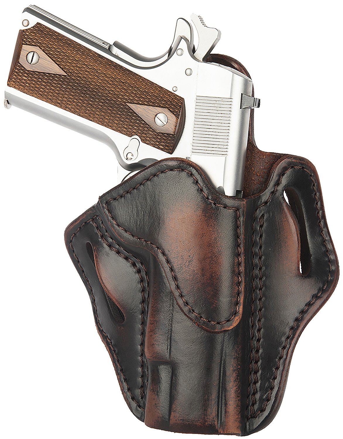 1791 Optic Ready BH1 Vintage Leather OWB Holster - Right Hand Draw for 4"-5" 1911 Models - 1791 Gunleather - VINTAGE