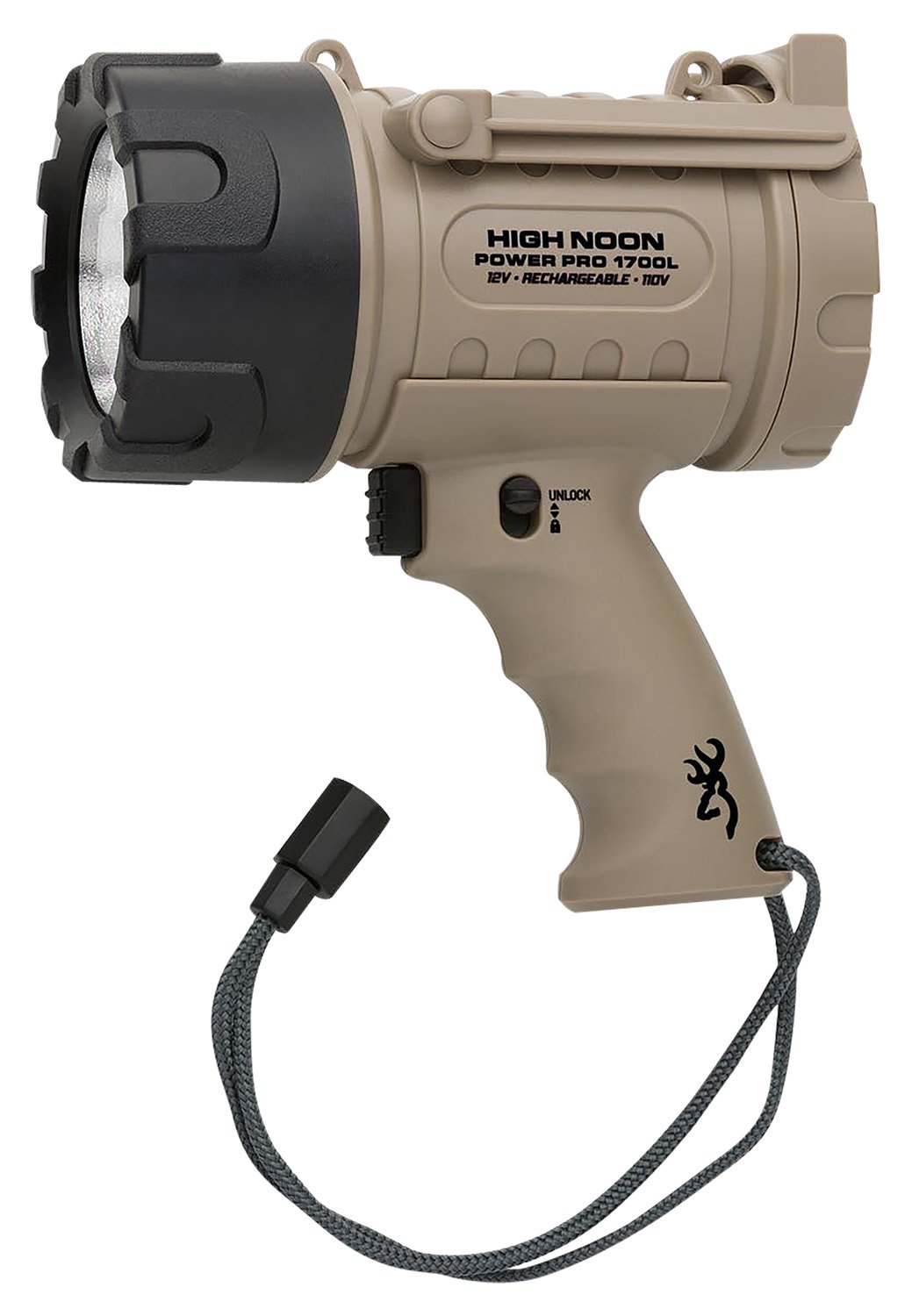 Browning High Noon Power Pro Spotlight 1700 Lumens Waterproof Handheld LED Flashlight