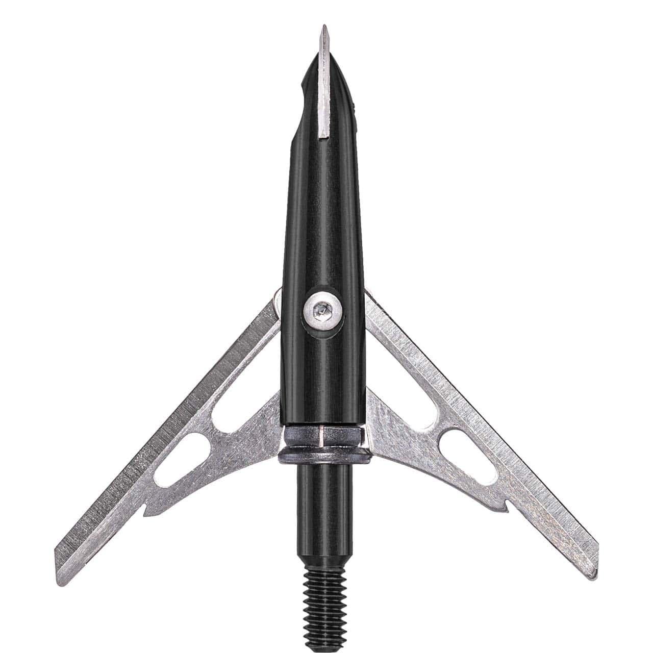 Rage R65300 Black Series Chisel Broadheads 2" 3-Pack, 420 SS Blades