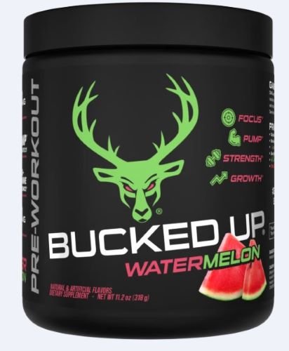 Bucked Up Pre-Workout Watermelon 30 Serving Tub