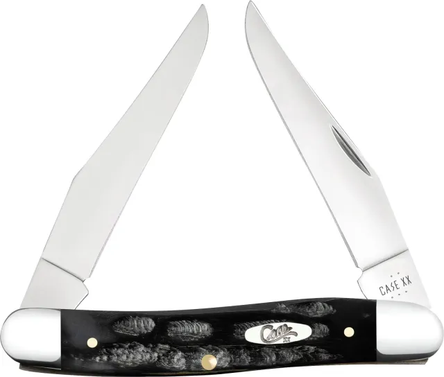 Case CAE Muskrat Buffalo Horn Jigged Handle 6.7 In - Case