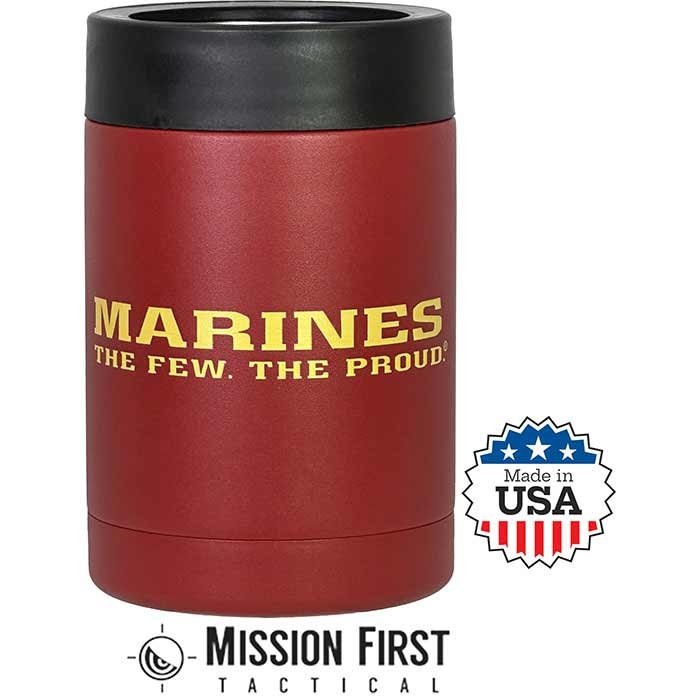 Buy Mission First Tactical USMC 12oz Can Cooler Red Yellow online