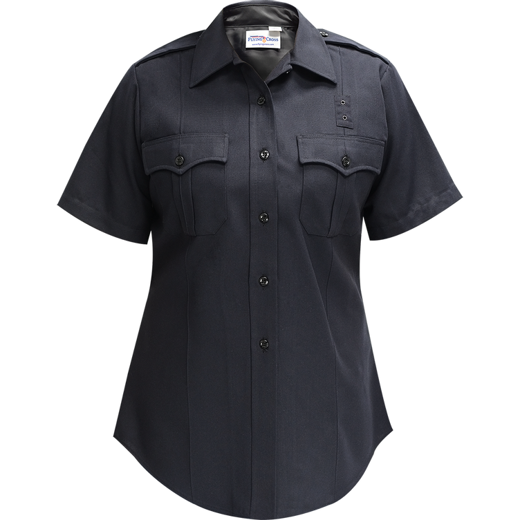 Flying Cross Justice Women's Short Sleeve Shirt LAPD Navy - Flying Cross