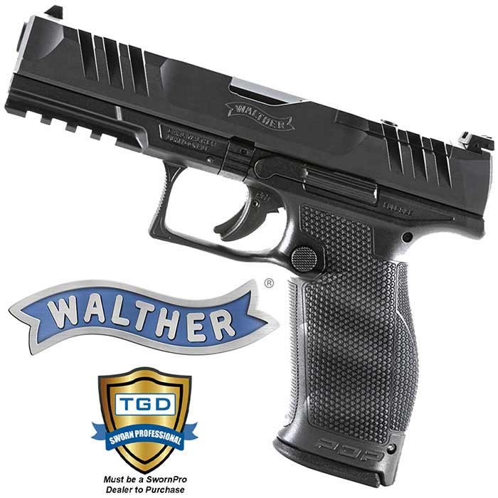 Walther 2842475LECO PDP Full Size Optic Ready 18 RD Mag 4.5 inch Barrel 9mm Caliber LE Only Standard Sights