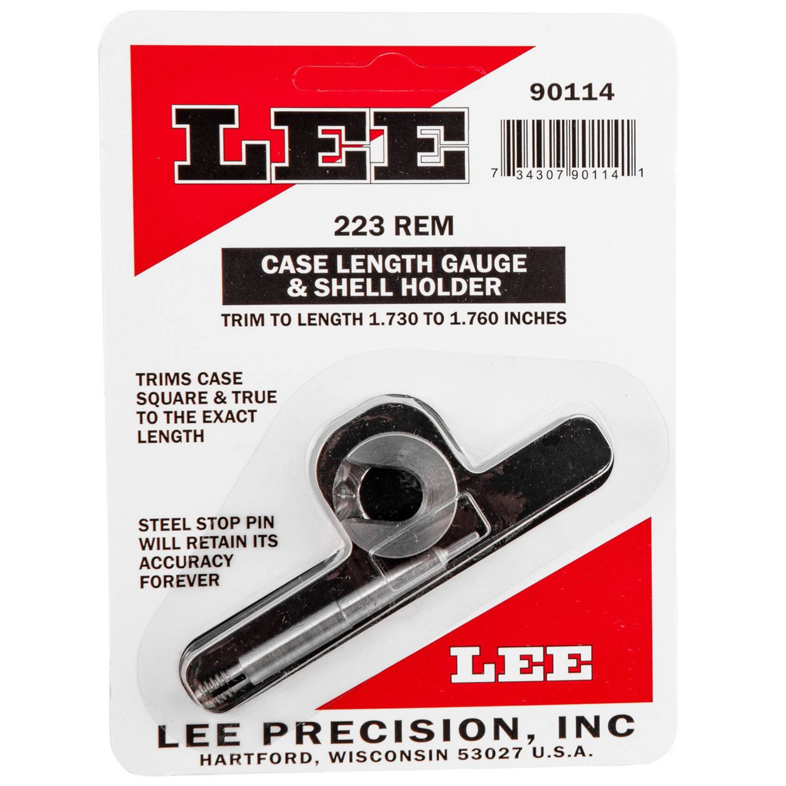 Lee 223 Remington Case Length Gauge/Shell Holder Md: 90114 - Lee Precision - 223 Remington