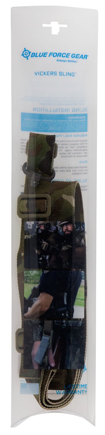 Blue Force Gear VCAS2TO1PB125AAMC Vickers 221 Sling MultiCam Cordura 1.25"