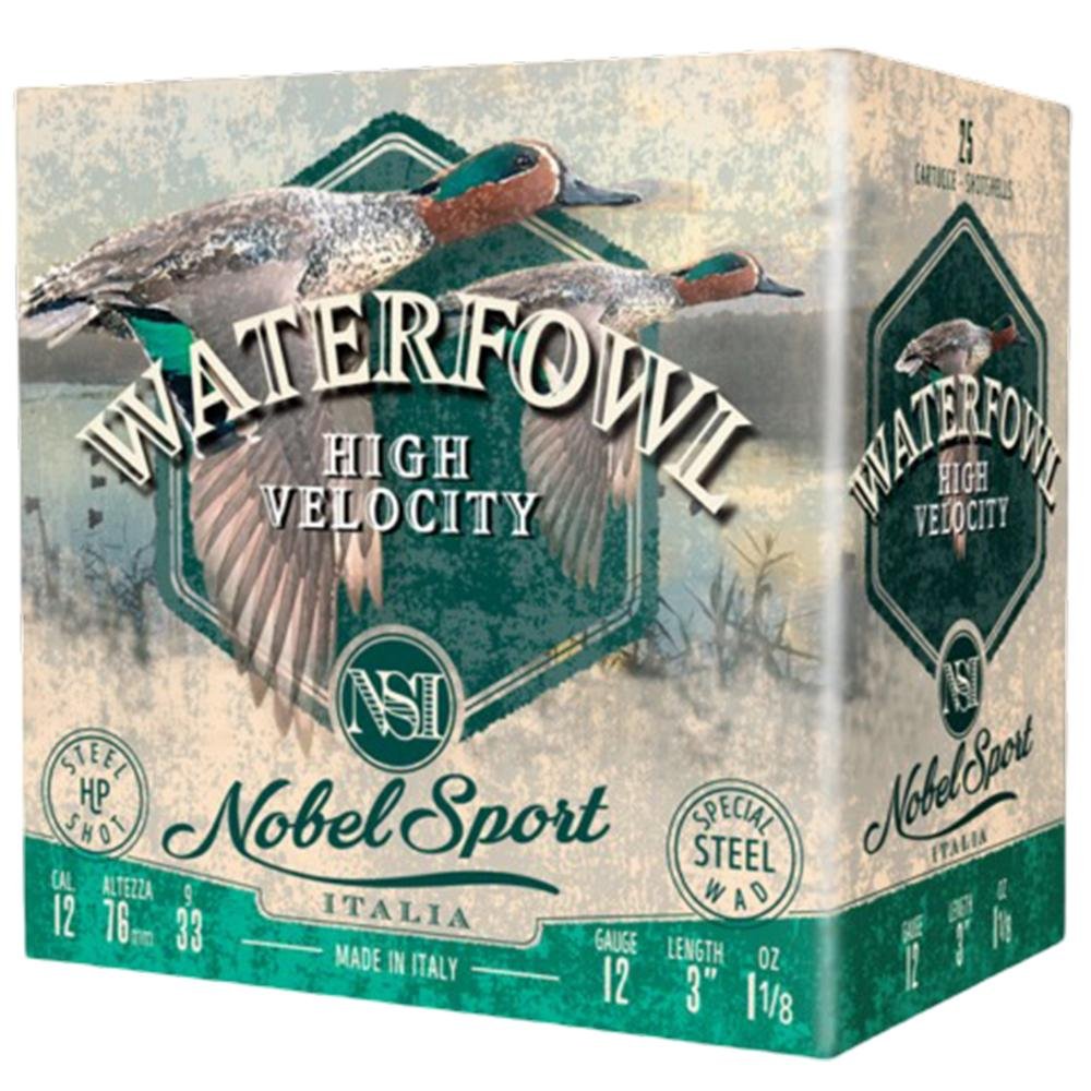 Buy Nobel Sport Steel Waterfowl High Velocity Shotshells 12ga 3 1-1/8oz 1500 fps #4 25/ct online