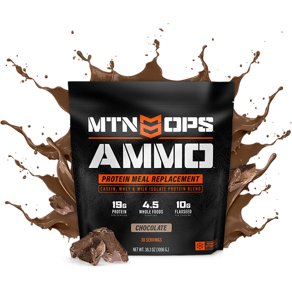 MTN OPS 1014 Ammo Whey Protein Meal Replacement Chocolate 19g Protein