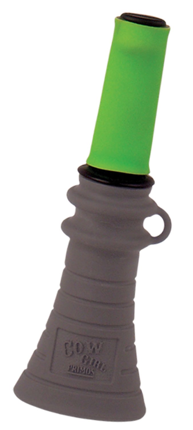 Primos 937 Cow Girl Elk Call Soft Rubber Gray Green Bite Blow - Primary Arms - ELK